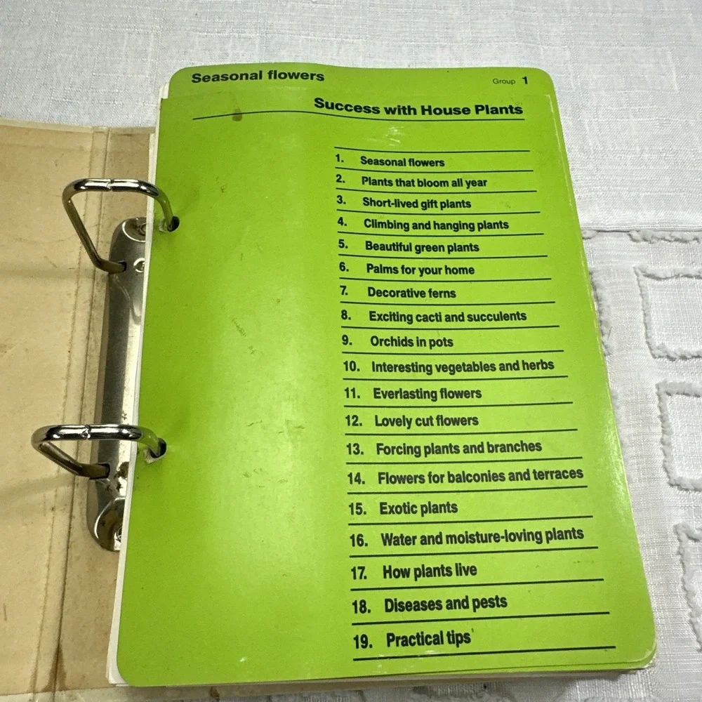 Vintage Success with House Plants 3-Ring Binder Gardening Reference Guide Book